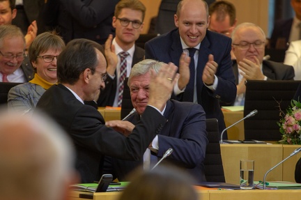 2019-01-18 Konstituierende Sitzung Hessischer Landtag Wahlgang Ministerpräsident  3981
